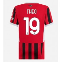 Billiga AC Milan Theo Hernandez #19 Hemma fotbollskläder Dam 2024-25 Kortärmad